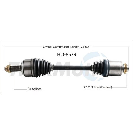 Surtrack Axle Cv Axle Shaft, HO-8579 HO-8579